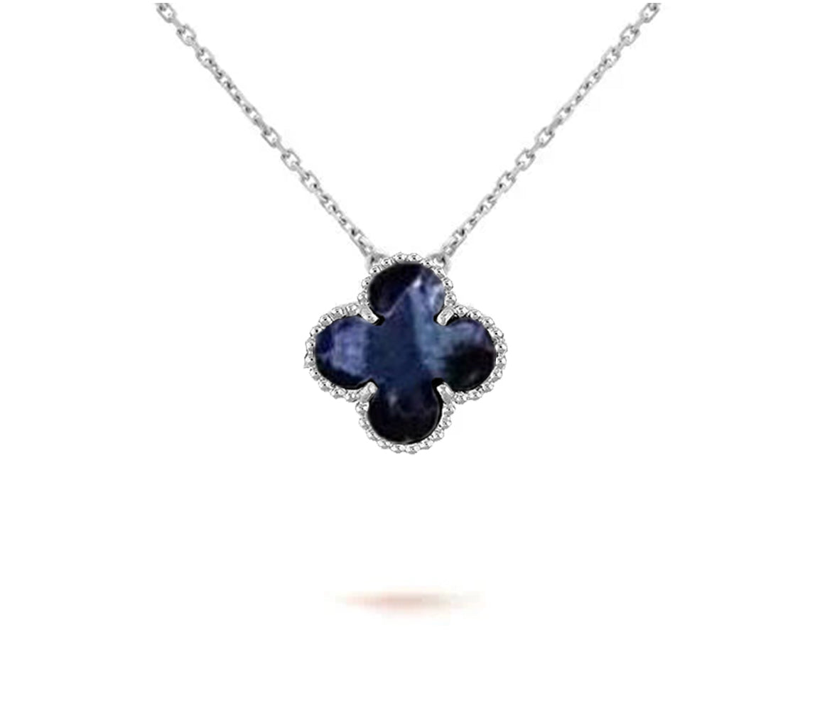 [OAK JURI]CLOVER 15MM NECKLACE SILVER COLLECTION