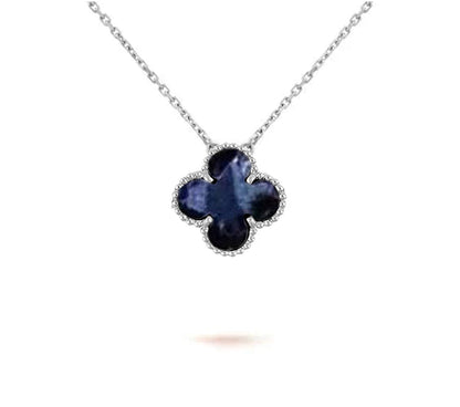 [OAK JURI]CLOVER 15MM NECKLACE SILVER COLLECTION