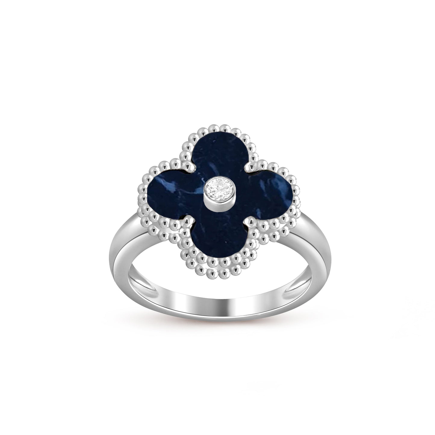 [OAK JURI]CLOVER SILVER DIOMND RING COLLECTION