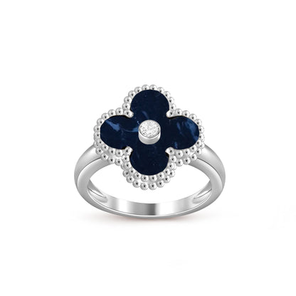 [OAK JURI]CLOVER SILVER DIOMND RING COLLECTION