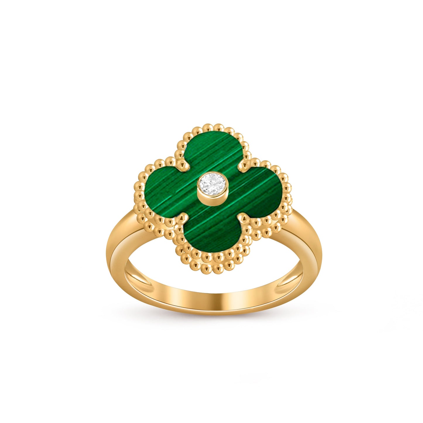 [OAK JURI]CLOVER DIAMOND RING GOLD COLLECTION