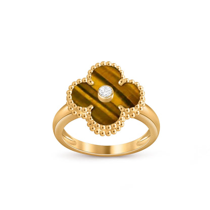 [OAK JURI]CLOVER DIAMOND RING GOLD COLLECTION