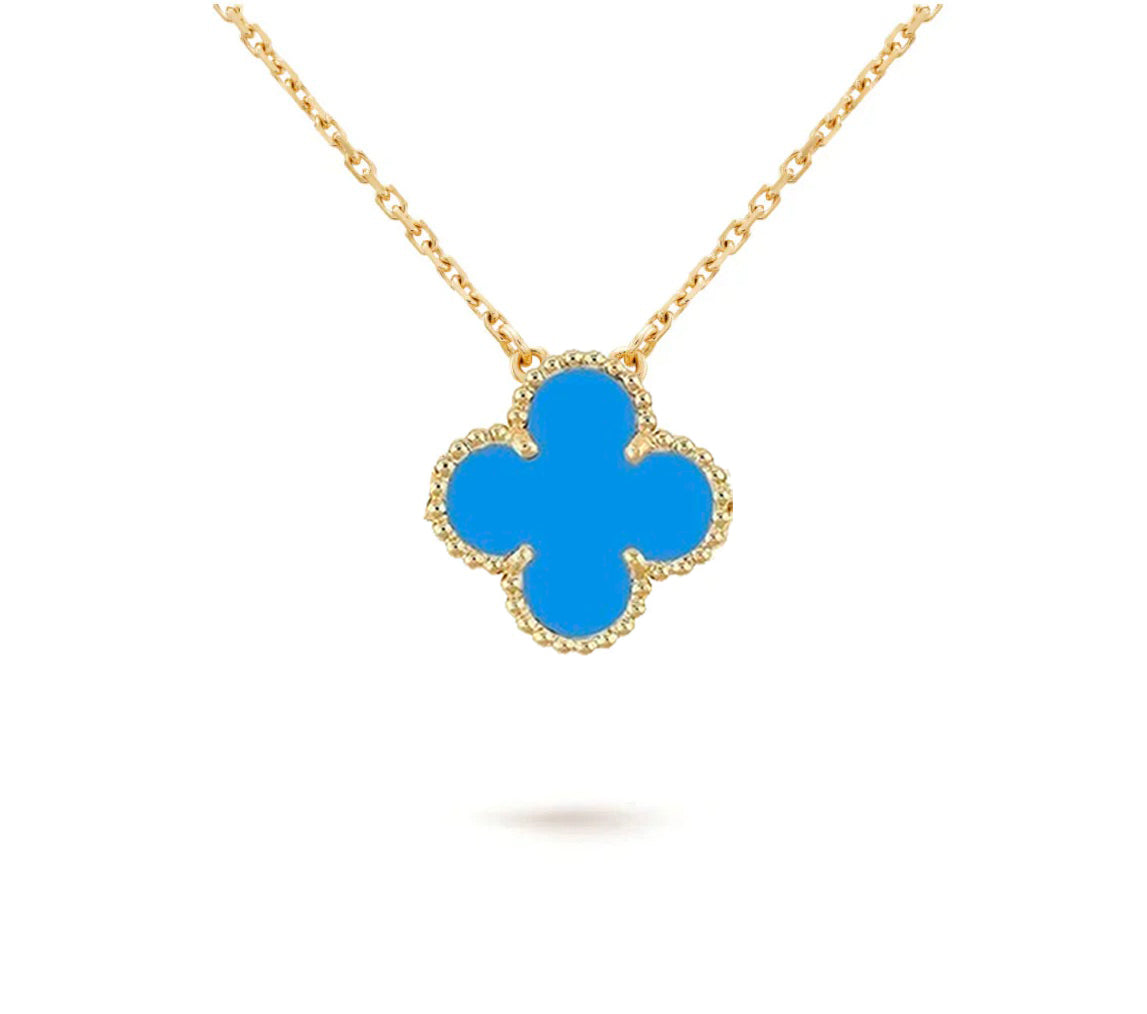 [OAK JURI]CLOVER 15MM SINGLE FLOWER NECKLACE COLLECTION