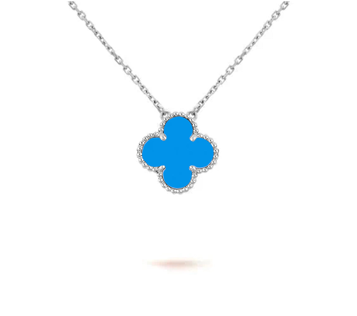 [OAK JURI]CLOVER 15MM NECKLACE SILVER COLLECTION