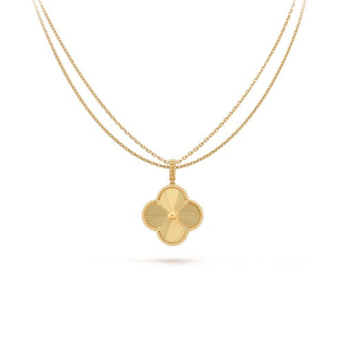 [OAK JURI]CLOVER 25MM PEDANT NECKLACE GOLD
