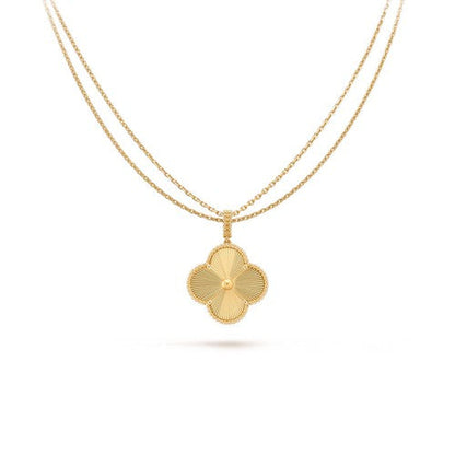 [OAK JURI]CLOVER 25MM PEDANT NECKLACE GOLD