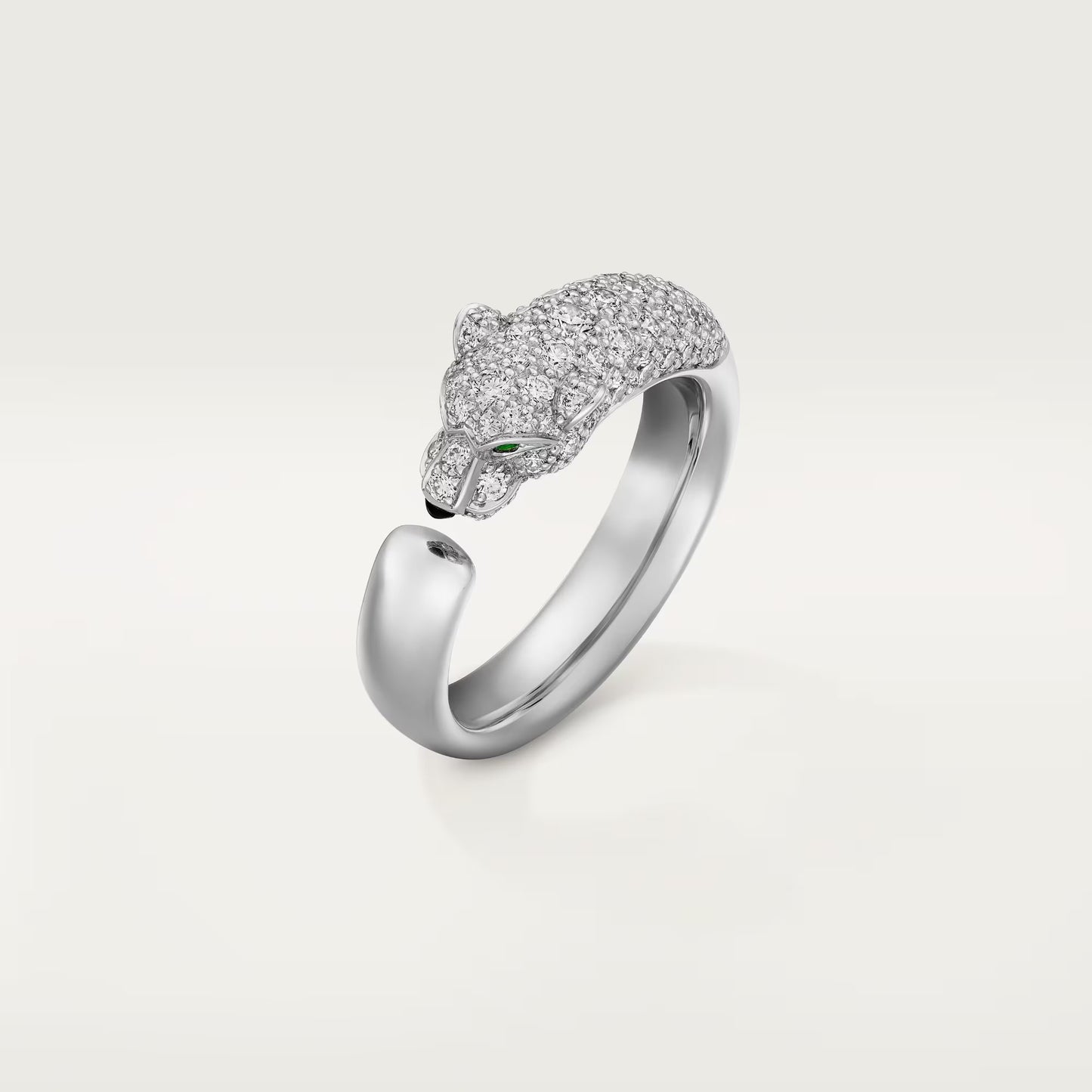 [OAK JURI]PANTHERE HALF DIAMOND SMALL RING