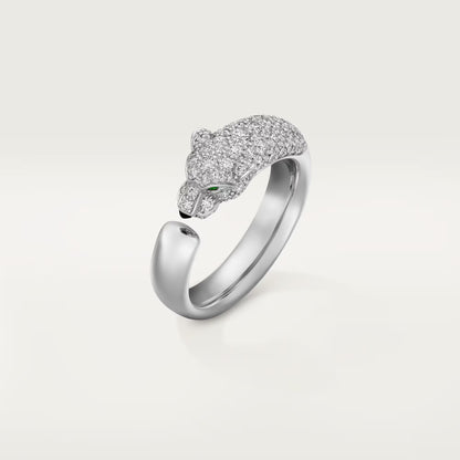 [OAK JURI]PANTHERE HALF DIAMOND SMALL RING