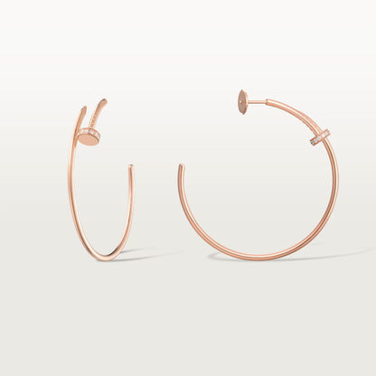 [OAK JURI]JUSTE HALF DIAMOND LARGE EARRINGS