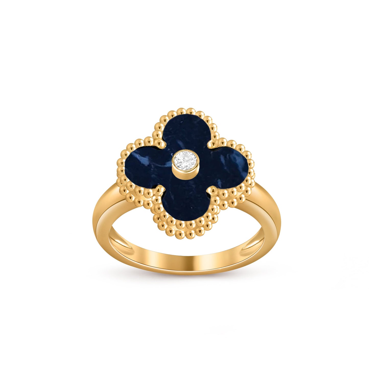 [OAK JURI]CLOVER DIAMOND RING GOLD COLLECTION