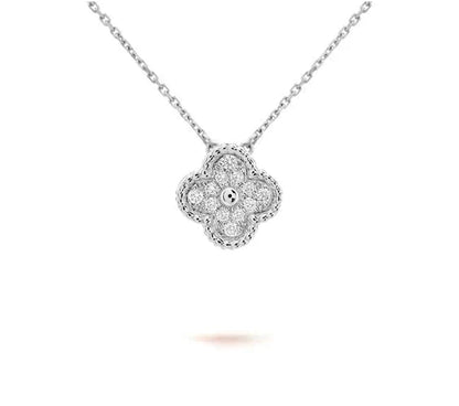 [OAK JURI]CLOVER 15MM NECKLACE SILVER COLLECTION