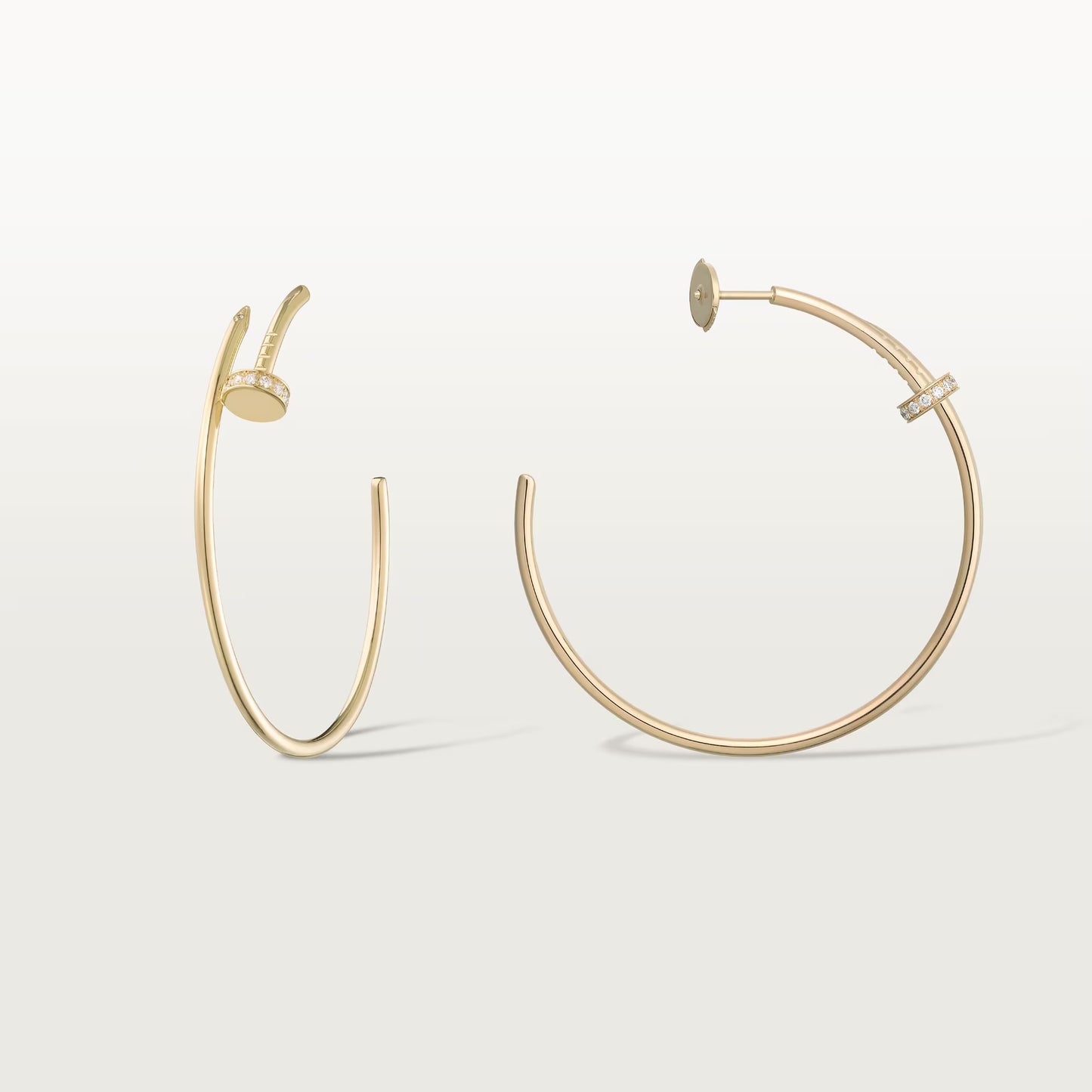 [OAK JURI]JUSTE HALF DIAMOND LARGE EARRINGS