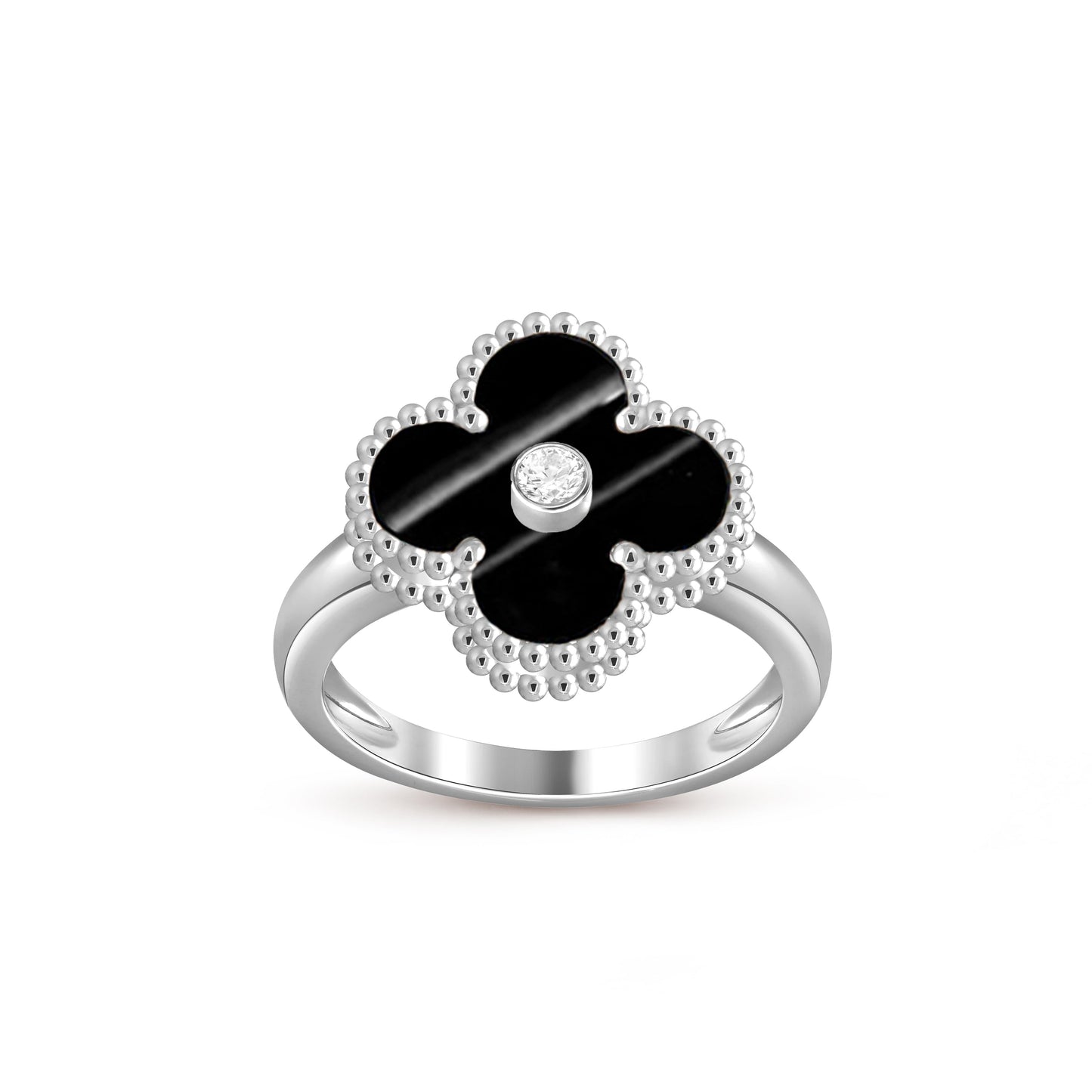 [OAK JURI]CLOVER SILVER DIOMND RING COLLECTION