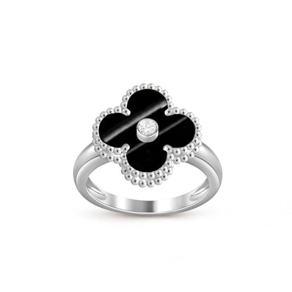 [OAK JURI]CLOVER SILVER DIOMND RING COLLECTION