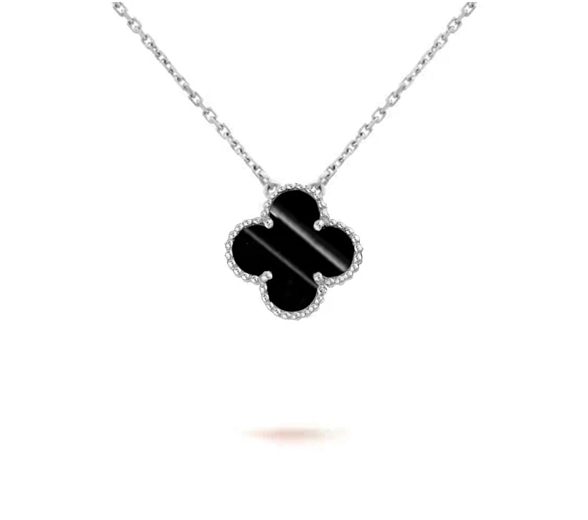 [OAK JURI]CLOVER 15MM NECKLACE SILVER COLLECTION
