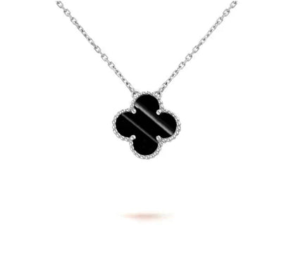 [OAK JURI]CLOVER 15MM NECKLACE SILVER COLLECTION