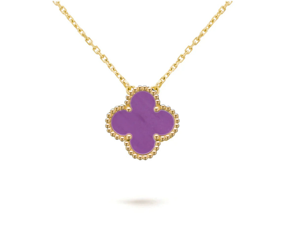 [OAK JURI]CLOVER 15MM SINGLE FLOWER NECKLACE COLLECTION