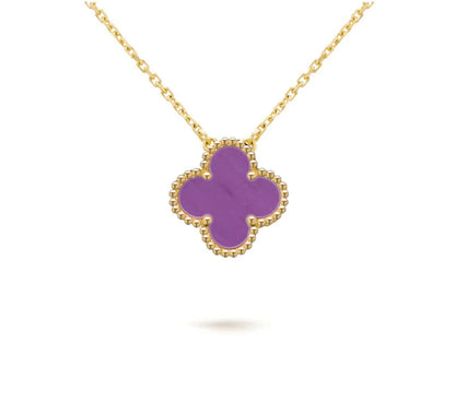 [OAK JURI]CLOVER 15MM SINGLE FLOWER NECKLACE COLLECTION