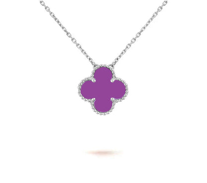 [OAK JURI]CLOVER 15MM NECKLACE SILVER COLLECTION