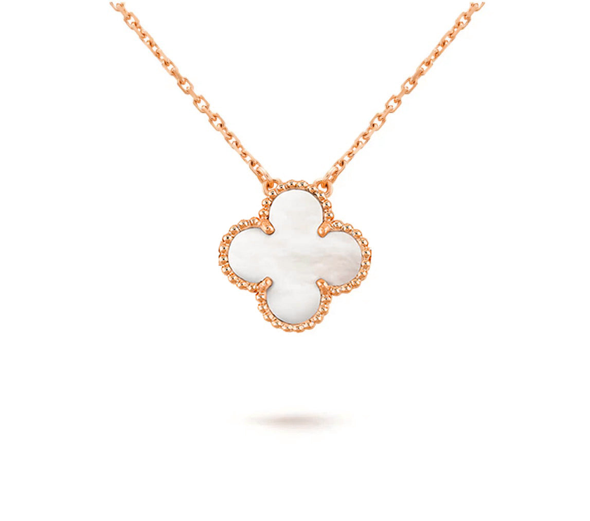[OAK JURI]CLOVER 15MM SINGLE FLOWER NECKLACE COLLECTION