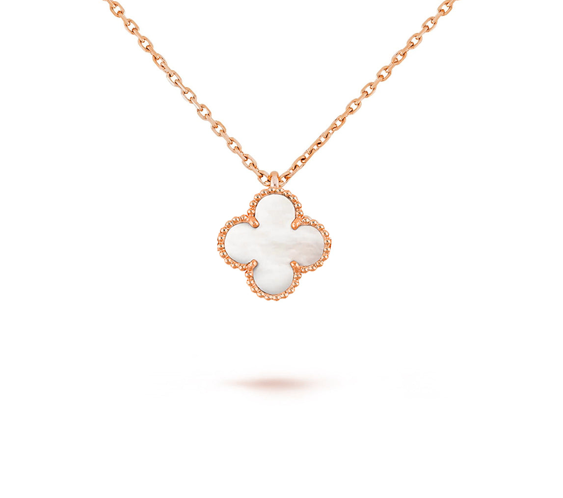 [OAK JURI]CLOVER MINI 9.5MM CARNELIANS NECKLACE COLLECTION