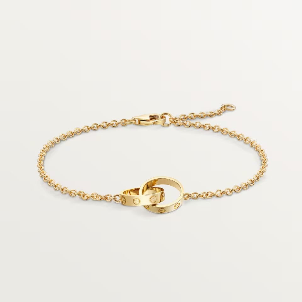 [OAK JURI]LOVE BRACELET DOUBLE RING