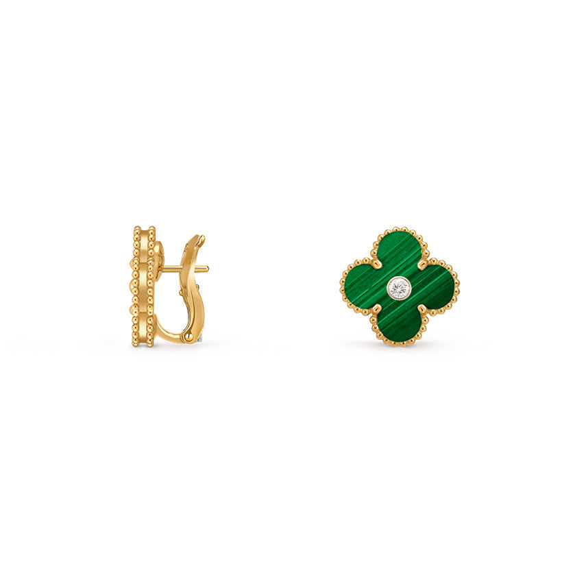 [OAK JURI]CLOVER 15MM MOP DIAMOND EARRINGS COLLECTION