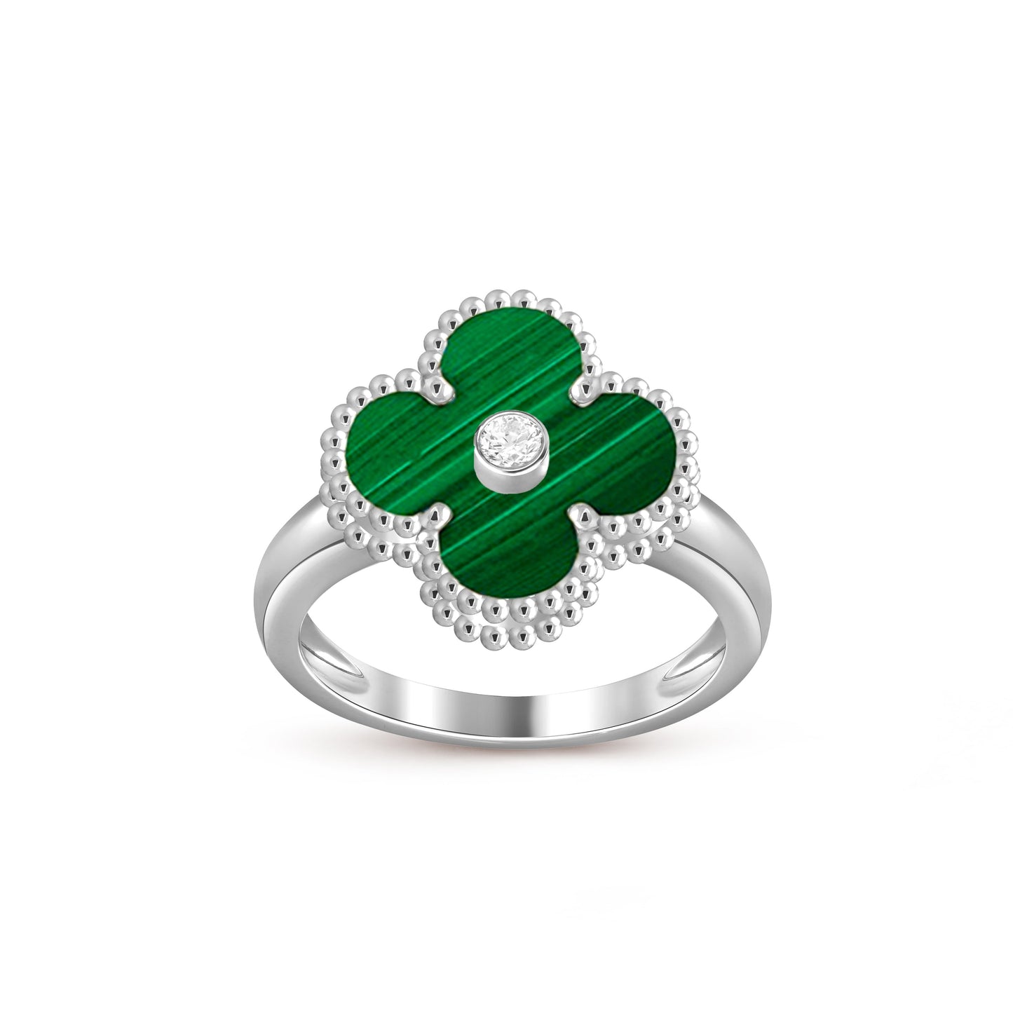 [OAK JURI]CLOVER SILVER DIOMND RING COLLECTION