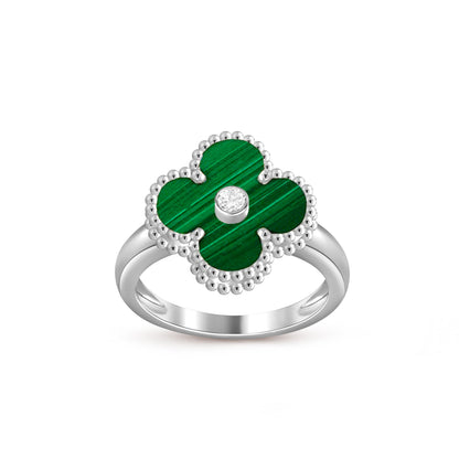 [OAK JURI]CLOVER SILVER DIOMND RING COLLECTION