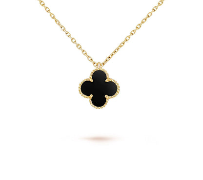 [OAK JURI]CLOVER MINI 9.5MM CARNELIANS NECKLACE COLLECTION