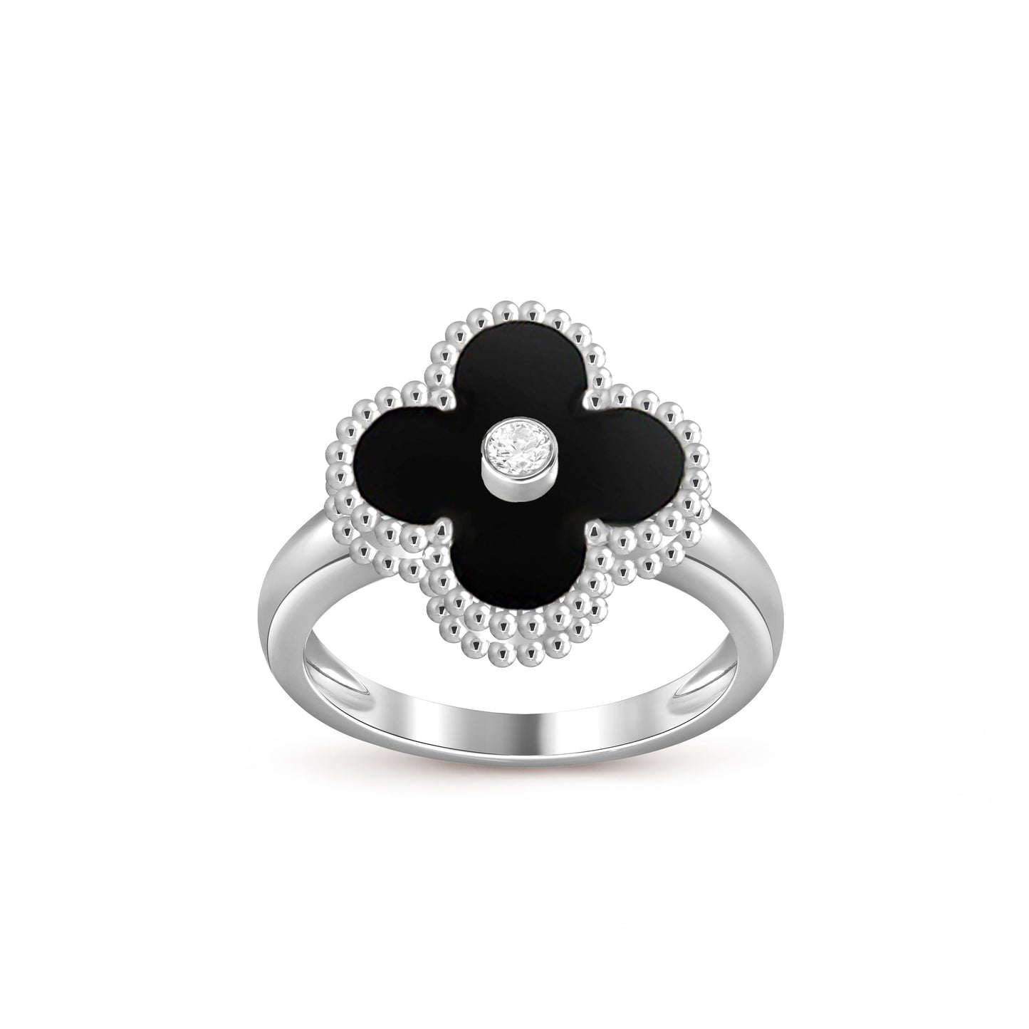 [OAK JURI]CLOVER SILVER DIOMND RING COLLECTION