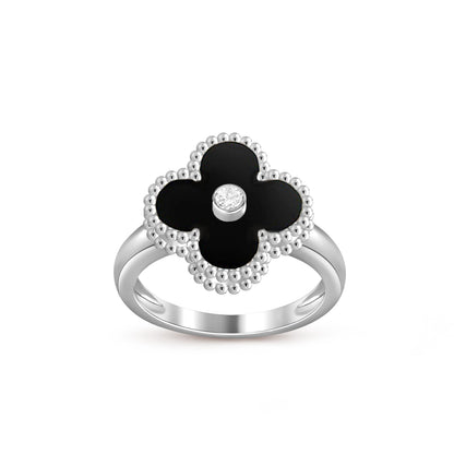 [OAK JURI]CLOVER SILVER DIOMND RING COLLECTION