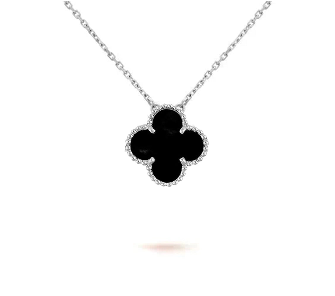 [OAK JURI]CLOVER 15MM NECKLACE SILVER COLLECTION