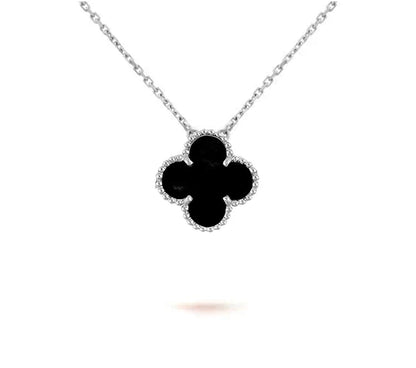[OAK JURI]CLOVER 15MM NECKLACE SILVER COLLECTION