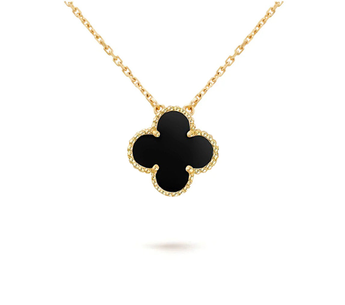 [OAK JURI]CLOVER 15MM SINGLE FLOWER NECKLACE COLLECTION