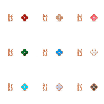 [OAK JURI]CLOVER 15MM MOP DIAMOND EARRINGS COLLECTION