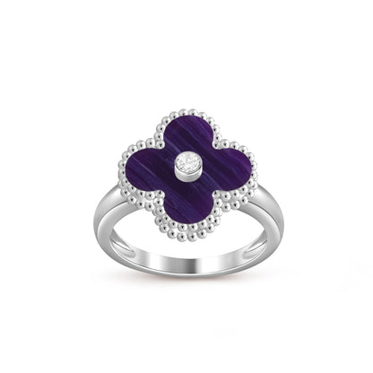 [OAK JURI]CLOVER SILVER DIOMND RING COLLECTION
