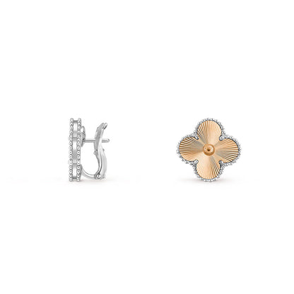 [OAK JURI]CLOVER SILVER 15MM MOP EARRINGS COLLECTION