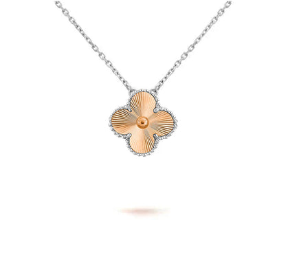 [OAK JURI]CLOVER 15MM NECKLACE SILVER COLLECTION
