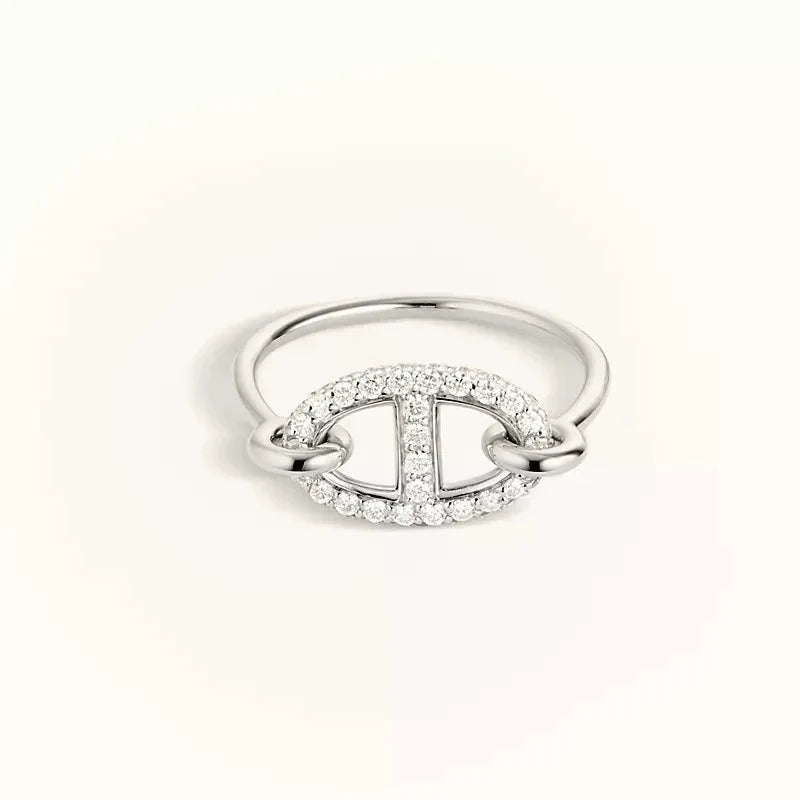 [OAK JURI]RONDE SMALL SILVER DIAMOND RING