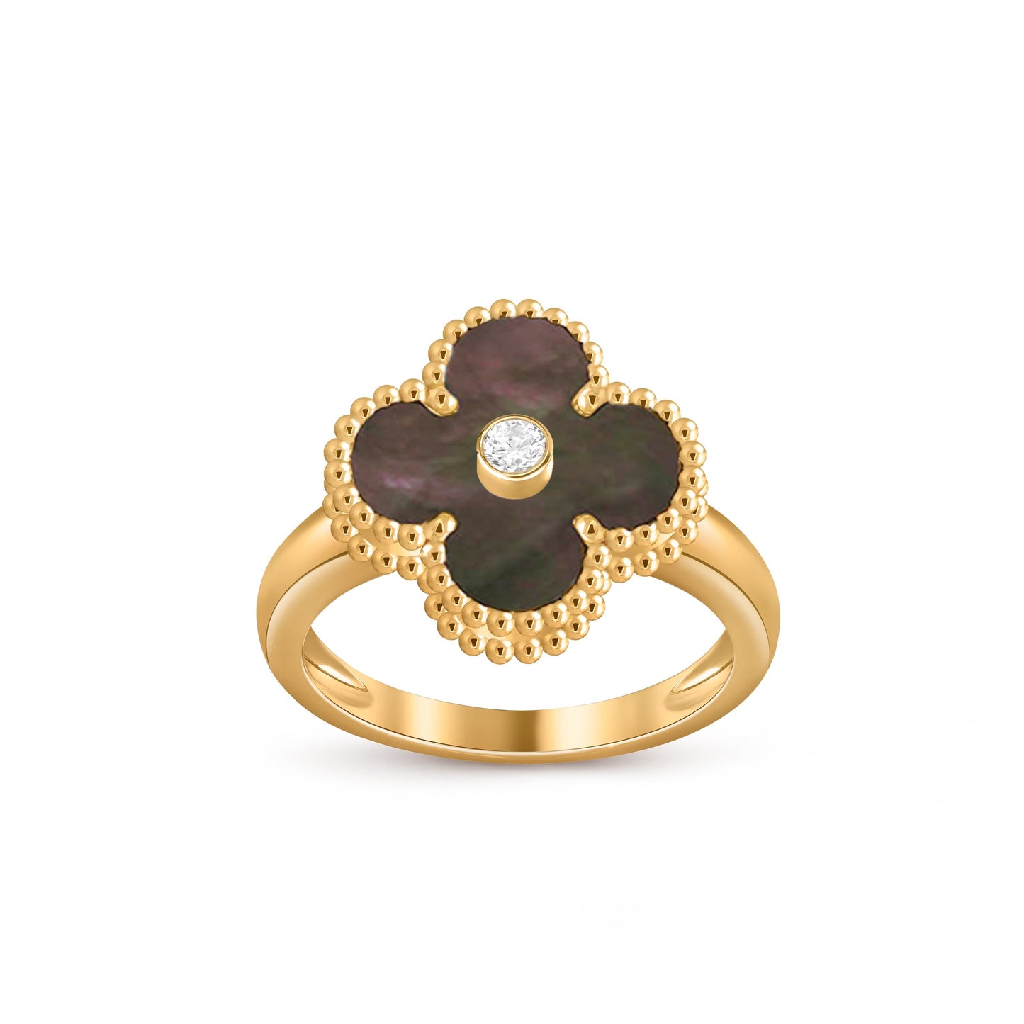 [OAK JURI]CLOVER DIAMOND RING GOLD COLLECTION