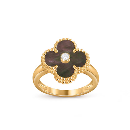 [OAK JURI]CLOVER DIAMOND RING GOLD COLLECTION