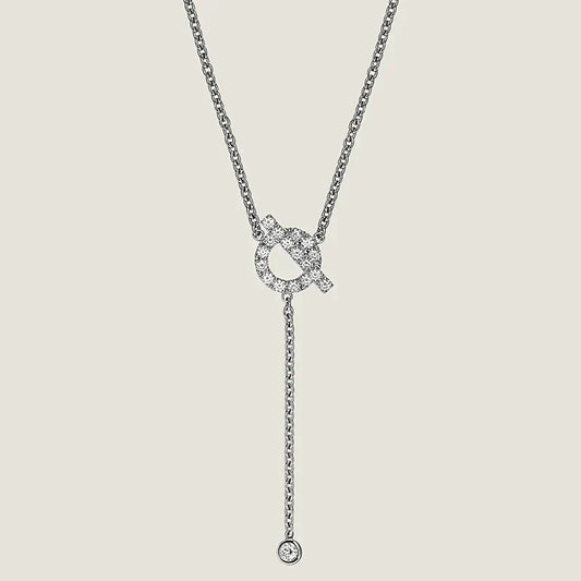 [OAK JURI]FINESSE SILVER DIAMOND NECKLACE