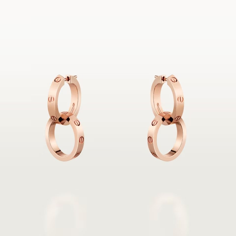 [OAK JURI]LOVE 3.3MM DANGLE EARRINGS
