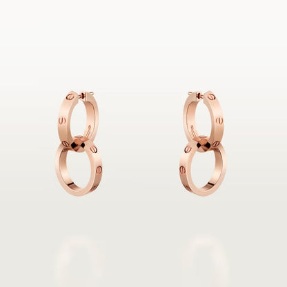 [OAK JURI]LOVE 3.3MM DANGLE EARRINGS