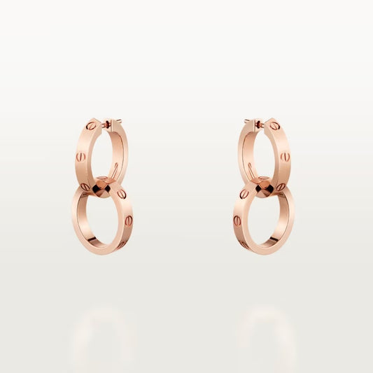 [OAK JURI]LOVE 3.3MM DANGLE EARRINGS