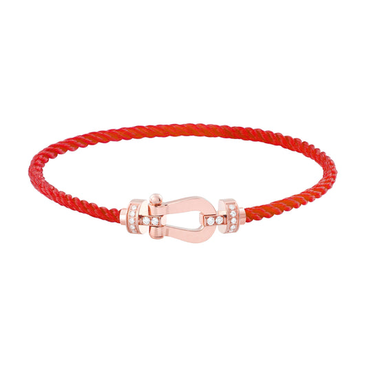 [OAK JURI]FORCE 10 HALF DIAMOND PINK GOLD RED CORDERI LARGE AND MEDIUM MODEL