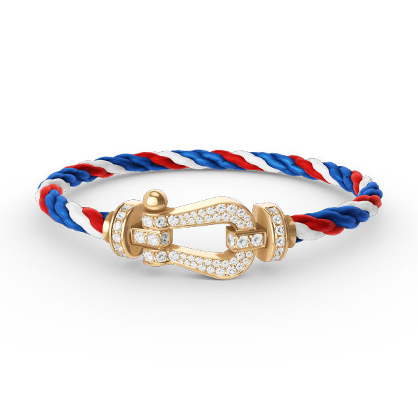 [OAK JURI]FORCE LARGE HORSESHOE FULL DIAMOND BRACELET GOLD