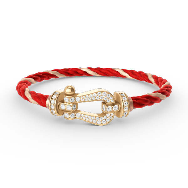 [OAK JURI]FORCE LARGE HORSESHOE FULL DIAMOND BRACELET GOLD