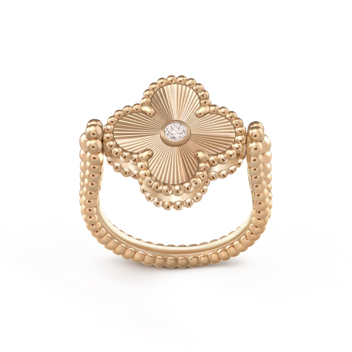 [OAK JURI]CLOVER RIVERSIBLE RING GOLD COLLECTION